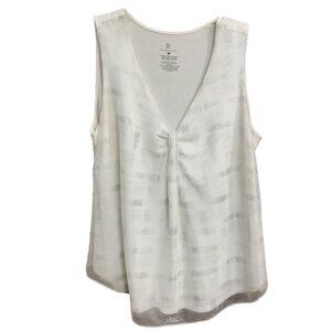 New York & Company / Sleeveless Top / White / Large